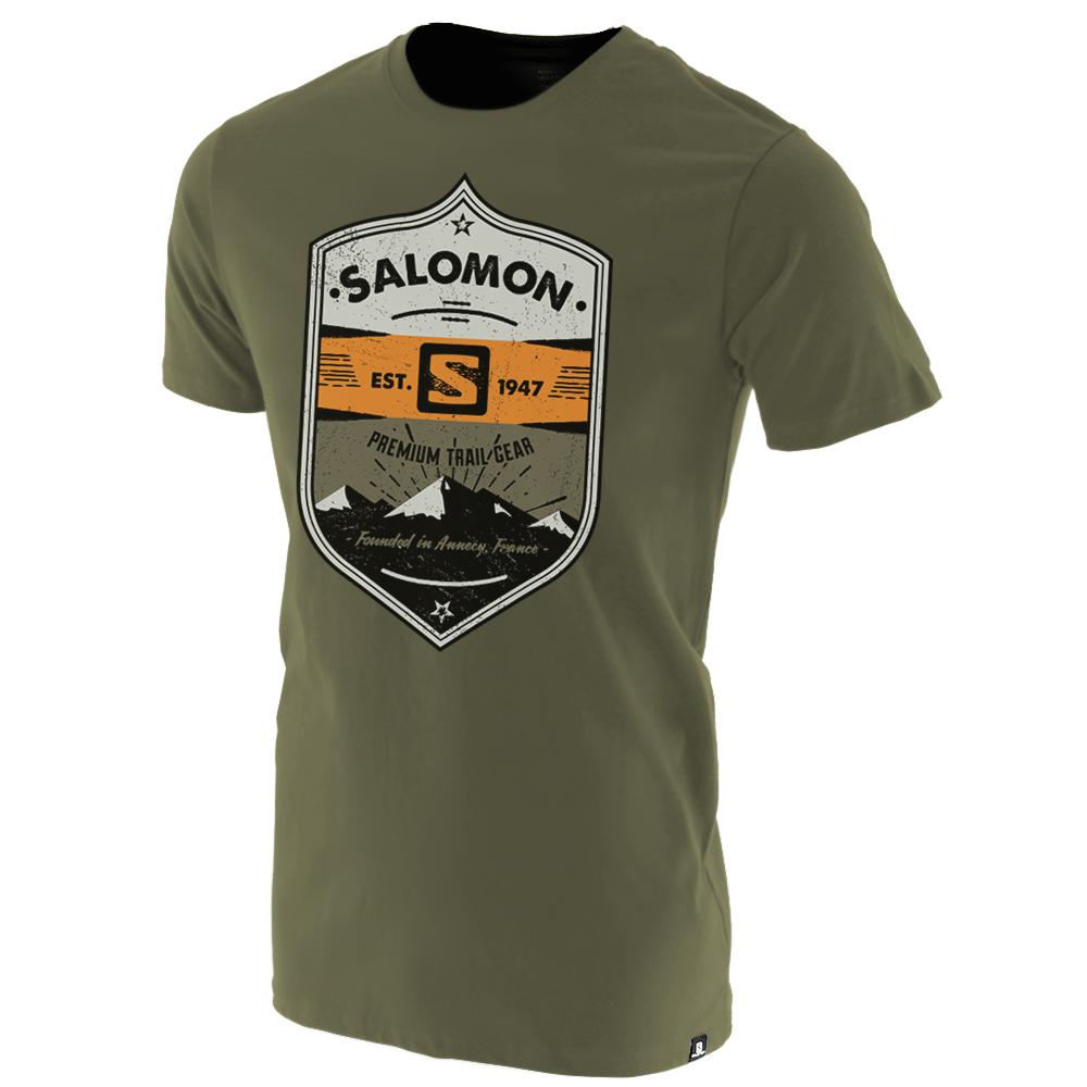 Salomon ISLA SS B Camisetas Niños - Verde Oliva - Colombia (62475-LTNF)